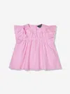 Polo Ralph Lauren Stripe-print Cotton Blouse In Pink