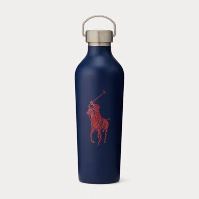 Ralph Lauren Give Me Tap Big Pony Water Bottle In Blue/red