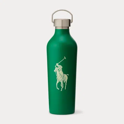 Polo Ralph Lauren Give Me Tap Big Pony Water Bottle In Green/white