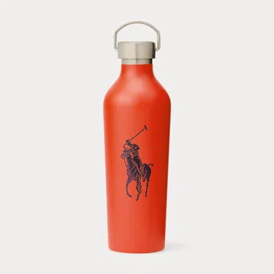 Ralph Lauren Give Me Tap Big Pony Water Bottle In Orange