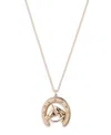 Ralph Lauren Glass Crystal Gold-tone Pendant Necklace In Gold