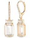 Ralph Lauren Glass Stone Drop Earrings In Gold