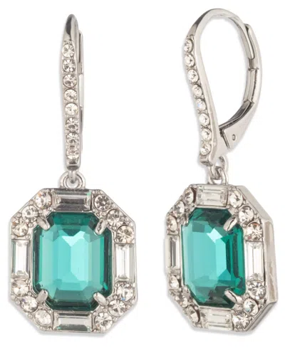 Ralph Lauren Glass Stone Silver-tone Drop Earrings (also In Gold-tone) In Gray