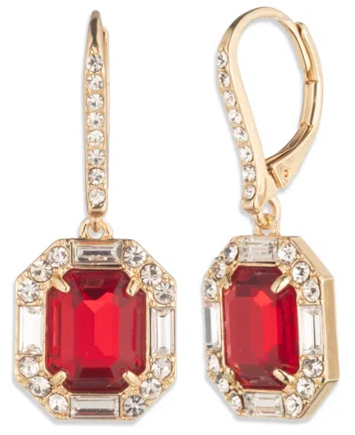 Ralph Lauren Glass Stone Silver-tone Drop Earrings (also In Gold-tone) In Multi