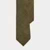 Ralph Lauren Glen Plaid-print Cashmere-silk Tie In Brown