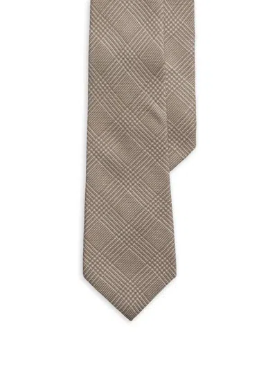 Ralph Lauren Glen Plaid Tie In Brown