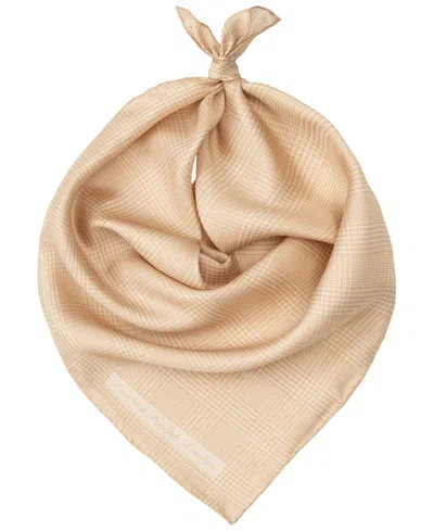 Ralph Lauren Glenplaid Square Scarf In Brown