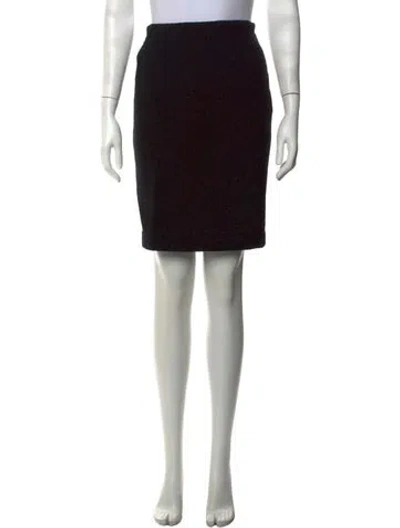 Pre-owned Ralph Lauren Glitter Accents Mini Skirt In Black