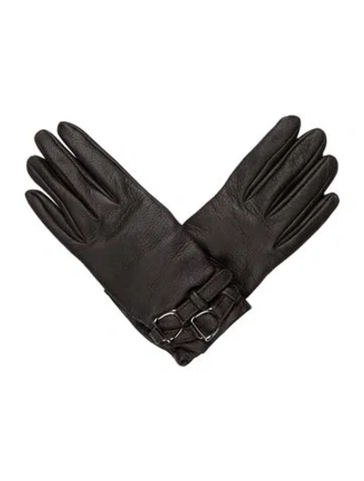 Pre-owned Ralph Lauren Gloves In Black