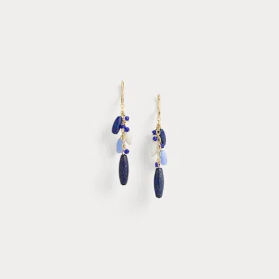Ralph Lauren Gold-plated Beaded Linear Earrings