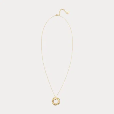 Ralph Lauren Gold-plated Knot Pendant Necklace