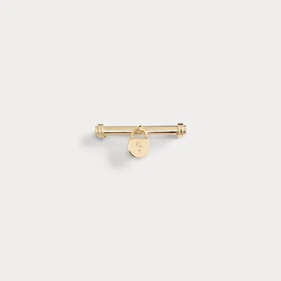 Ralph Lauren Gold-plated Logo Padlock Charm Pin