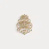 Ralph Lauren Gold-tone Polished Scroll Pin In Gold