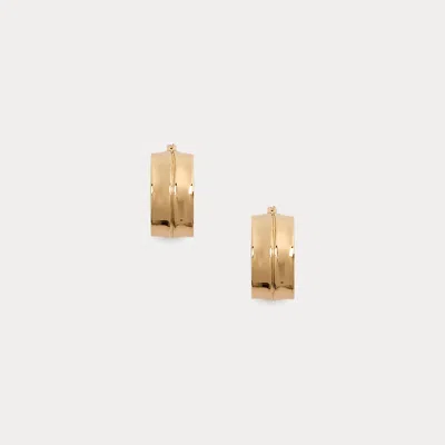 Ralph Lauren Gold-plated Textured Hoop Earrings