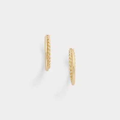 Ralph Lauren Gold-plated Twisted Hoop Earrings