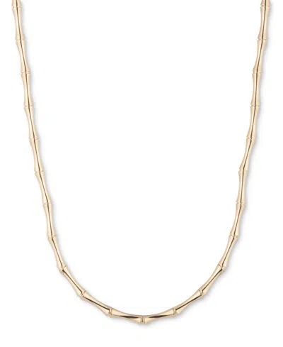 Ralph Lauren Gold-tone Bamboo-inspired 16" Collar Necklace