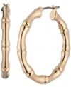 Ralph Lauren Gold-tone Bamboo-inspired Medium Hoop Earrings, 1.1"