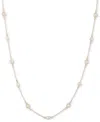 Ralph Lauren Gold-tone Crystal & Imitation Pearl Stationed 42" Strand Necklace