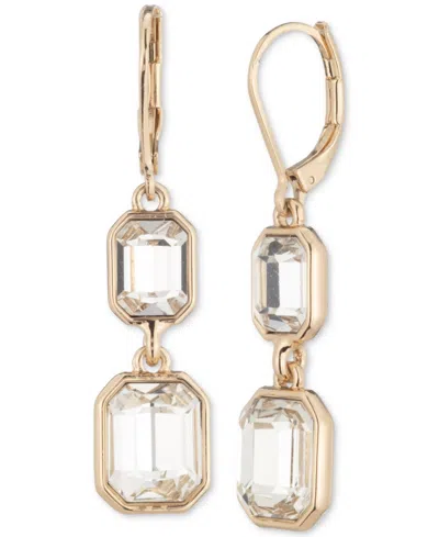 Ralph Lauren Gold-tone Crystal Double Drop Earrings