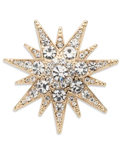 Ralph Lauren Gold-tone Crystal Starburst Pin