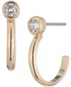 Ralph Lauren Gold-tone Cubic Zirconia Small Hoop Earrings, 0.54"