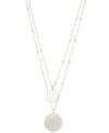 Ralph Lauren Gold-tone Engraved Logo Two-row Pendant Necklace, 16" + 3" Extender In Gold