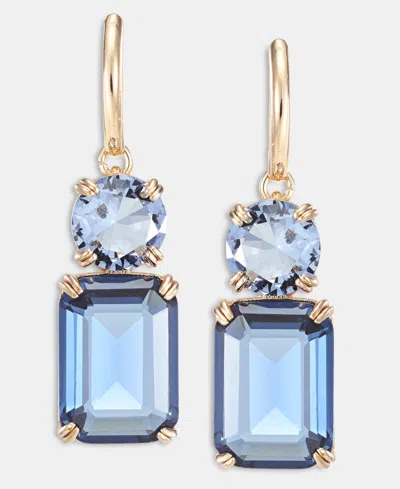 Ralph Lauren Gold-tone Glass Stone Mixed Cut Drop Earrings