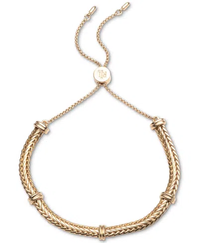 Ralph Lauren Gold-tone Herringbone Chain Slider Bracelet