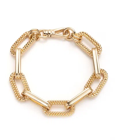 Ralph Lauren Gold-tone Herringbone Link Flex Bracelet
