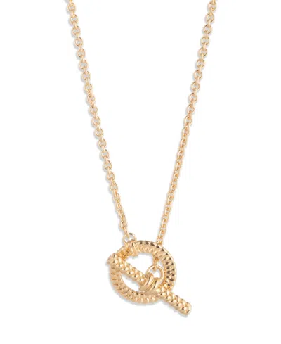 Ralph Lauren Gold-tone Herringbone Pendant Necklace