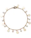 Ralph Lauren Gold-tone Imitation Pearl Shaky Flex Bracelet