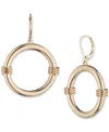 Ralph Lauren Gold-tone Large Leverback Hoop Earrings, 2" In Gold