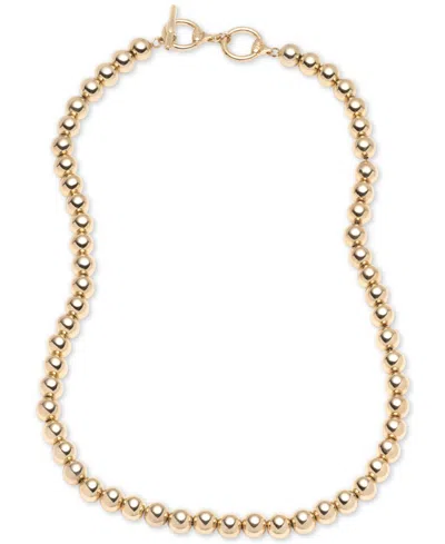 Ralph Lauren Gold-tone Metal Bead 20" Collar Necklace