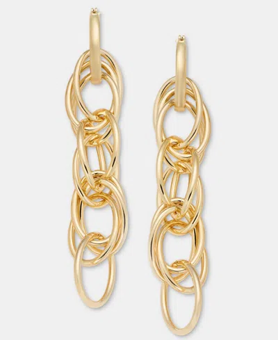 Ralph Lauren Gold-tone Multi Link Chain Drop Earrings