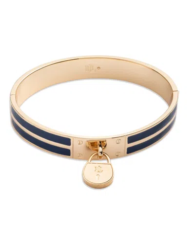Ralph Lauren Gold-tone Padlock Bangle Bracelet
