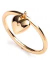 Ralph Lauren Gold-tone Polished Puffy Heart Ring In Gold