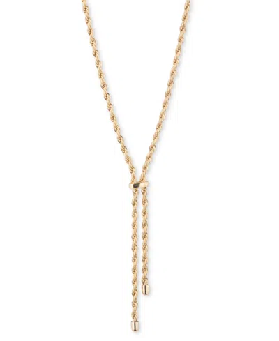 Ralph Lauren Gold-tone Rope Chain Lariat Necklace, 16" + 3" Extender