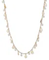 Ralph Lauren Gold-tone Shaky Disc & Imitation Pearl Collar Necklace, 16" + 3" Extender In Gold