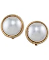 Ralph Lauren Gold-tone Sphere Clip-on Earrings In Gold,silver