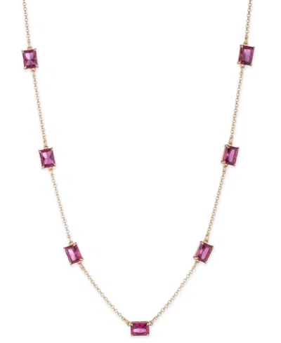 Ralph Lauren Gold-tone Stationed Crystal Collar Necklace, 16" + 3" Extender