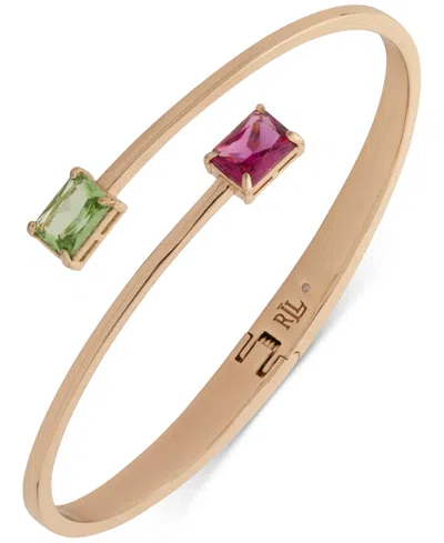 Ralph Lauren Gold-tone Stone Bypass Cuff Bracelet