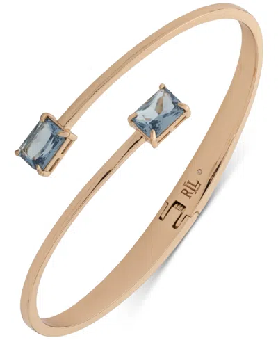 Ralph Lauren Gold-tone Stone Bypass Cuff Bracelet