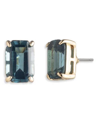 Ralph Lauren Gold-tone Stud Earrings In Blue