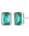 Ralph Lauren Gold-tone Stud Earrings In Green