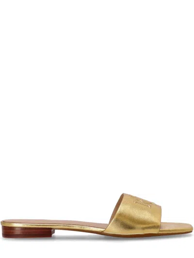 Ralph Lauren Golden Slip-on Sandals