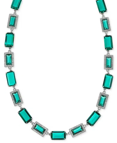 Ralph Lauren Gold-tone Crystal Baguette Collar Necklace, 17" In Multi