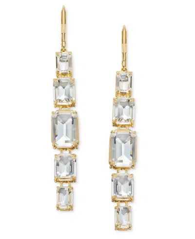 Ralph Lauren Gold-tone Crystal Linear Earrings