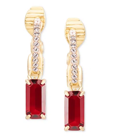 Ralph Lauren Gold-tone Siam 14mm Hoop Drop Clip-on Earrings