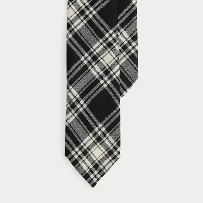 Ralph Lauren Graduate Tartan Tie In Black