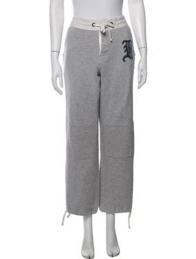 Pre-owned Ralph Lauren Graphic Print Sweatpants In Grey